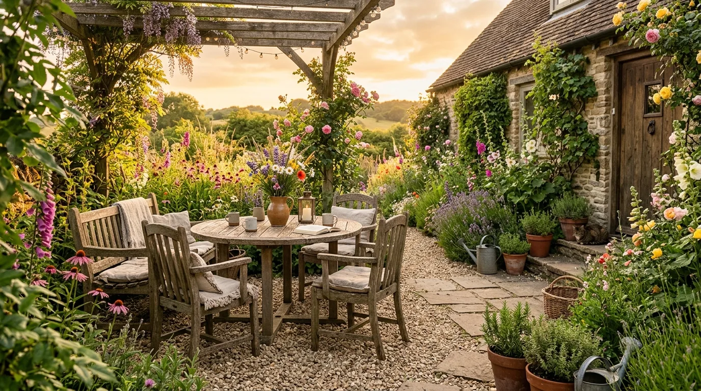 Patio With Mixed Pots